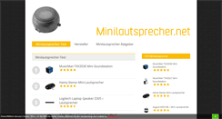 Desktop Screenshot of minilautsprecher.net