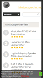 Mobile Screenshot of minilautsprecher.net