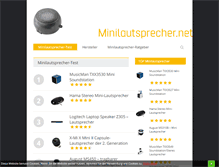Tablet Screenshot of minilautsprecher.net